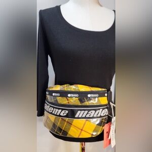 🧧🎇PRICE Drop..... LeSPORT SAC Madame Yellow Plaid Belt Bag